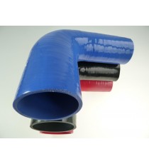 Réducteur silicone 90° - diamètres intérieurs 57-76 mm - longueur 125 mm