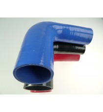 Réducteur silicone 90° - diamètres intérieurs 51-70 mm - longueur 125 mm