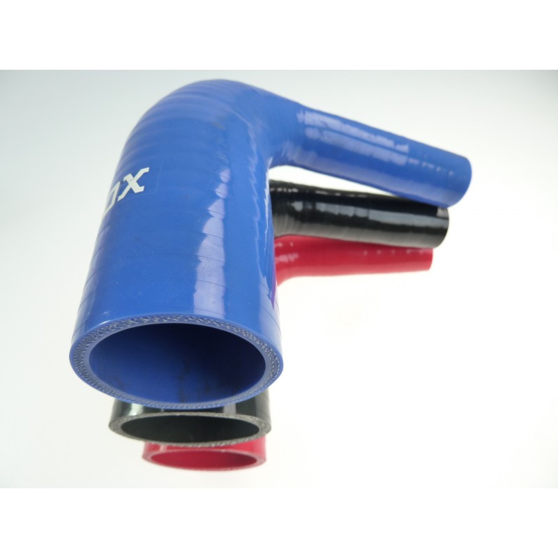 Réducteur En Silicone à 45° Pour Refroidisseur - 70mm Intérieur, 125mm De Long - Pour Système De Refroidissement Auto