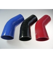 Coude silicone 45° - diamètre intérieur 90 mm - longueur 125 mm