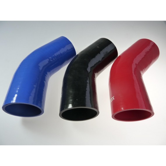 90mm - Coude 45° silicone - REDOX