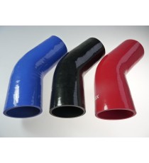 Coude 45° diamètre intérieur 85mm longueur 125mm silicone VMQ