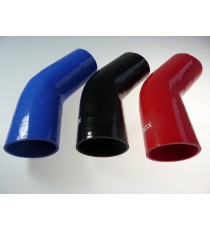 Coude silicone 45° - diamètre intérieur 80 mm - longueur 125 mm