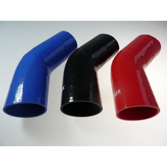 80mm - Coude 45° silicone - REDOX
