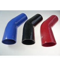 Coude silicone 45° - diamètre intérieur 76 mm - longueur 125 mm