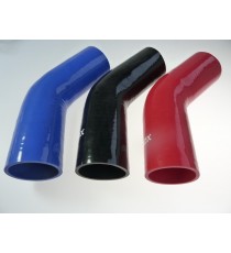 Coude silicone 45° - diamètre intérieur 60 mm - longueur 125 mm