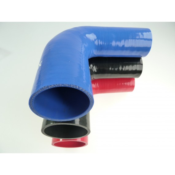 Réducteur silicone 90° - diamètres intérieurs 32-35 mm - longueur 100 mm