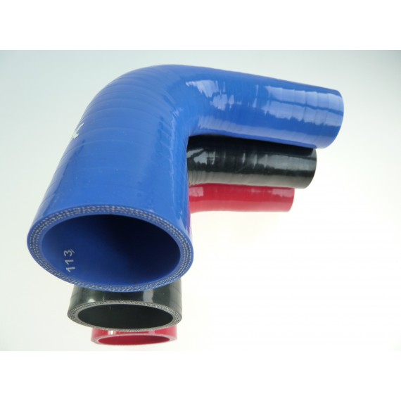 Réducteur silicone 90° - diamètres intérieurs 28-38 mm - longueur 100 mm
