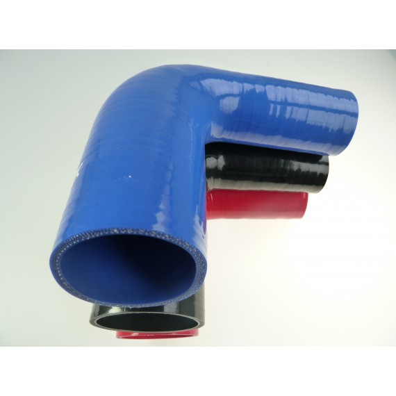 Réducteur silicone 90° - diamètres intérieurs 35-38 mm - longueur 100 mm