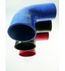 Coude silicone 90° - diamètre intérieur 125 mm - longueur 150 mm