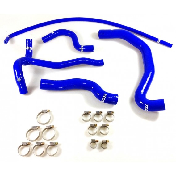 Kit 5 durites eau silicone REDOX - Peugeot 206 S16 2.0 16V 136ch sans échangeur Modine (depuis OPR 09492)
